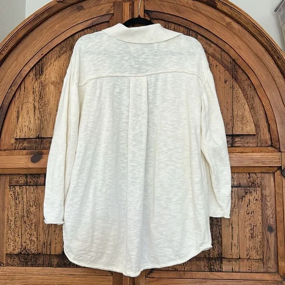 Free People Zuma Sweater Set Button Down Shirt Knit shorts - Picture 12 of 15